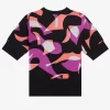Abstract Short Sleeve Women’s Jumper