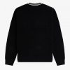 Abstract Tipped V-Neck Jumper Knitwear