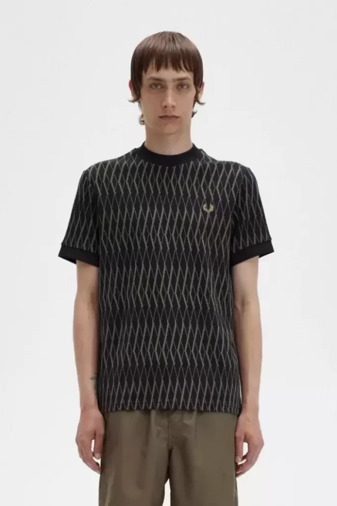 Argyle Jacquard Men’s T-Shirt Argyle Jacquard Men’s T-Shirt