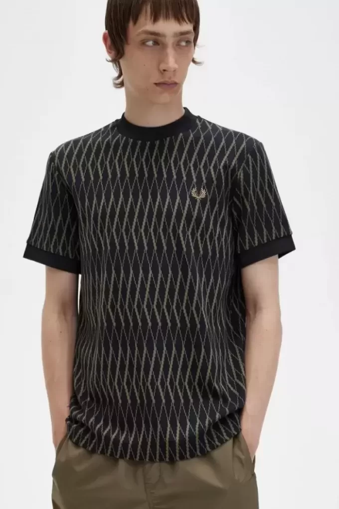 Argyle Jacquard Men’s T-Shirt Argyle Jacquard Men’s T-Shirt