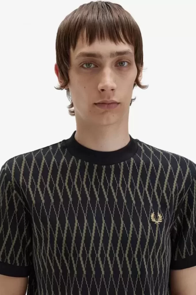 Argyle Jacquard Men’s T-Shirt Argyle Jacquard Men’s T-Shirt