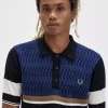 Argyle Panel Knitted Men’s Shirt Argyle Panel Knitted Men’s Shirt
