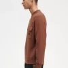 Badge Detail Crew Neck Men’s Sweatshirts