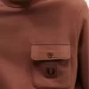 Badge Detail Crew Neck Men’s Sweatshirts