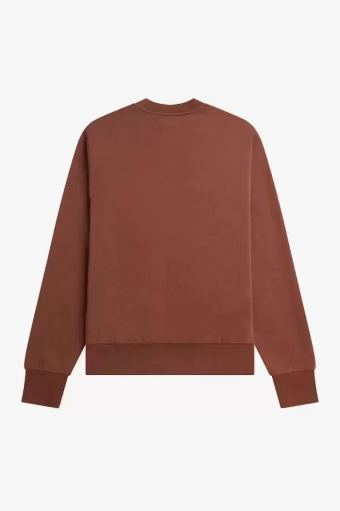 Badge Detail Crew Neck Men’s Sweatshirts
