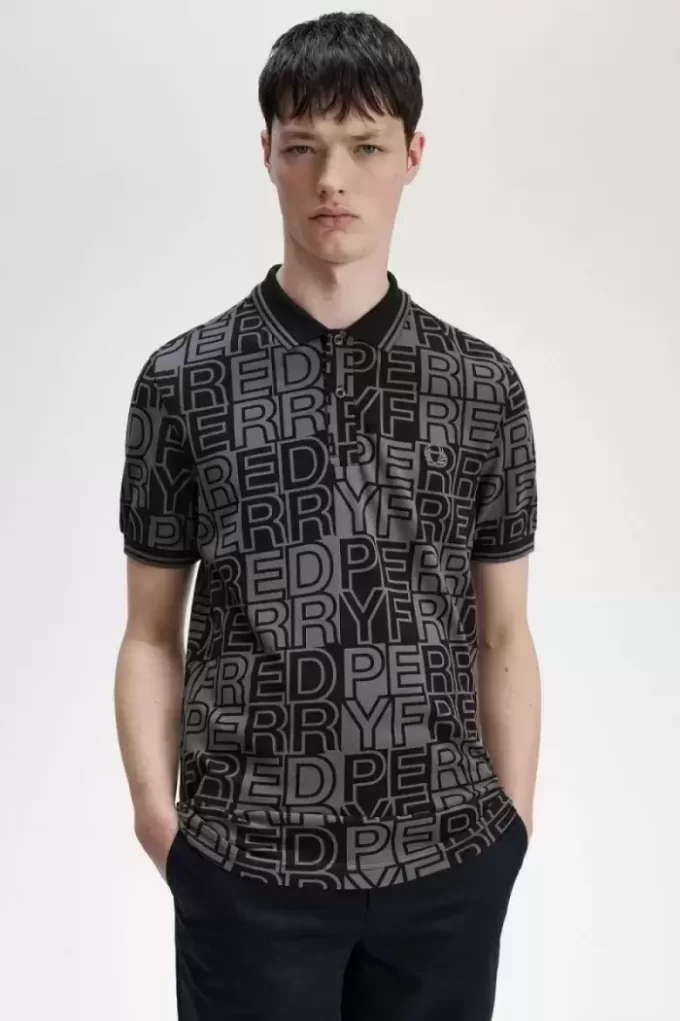 Block Graphic Men’s Polo Shirt Block Graphic Men’s Polo Shirt