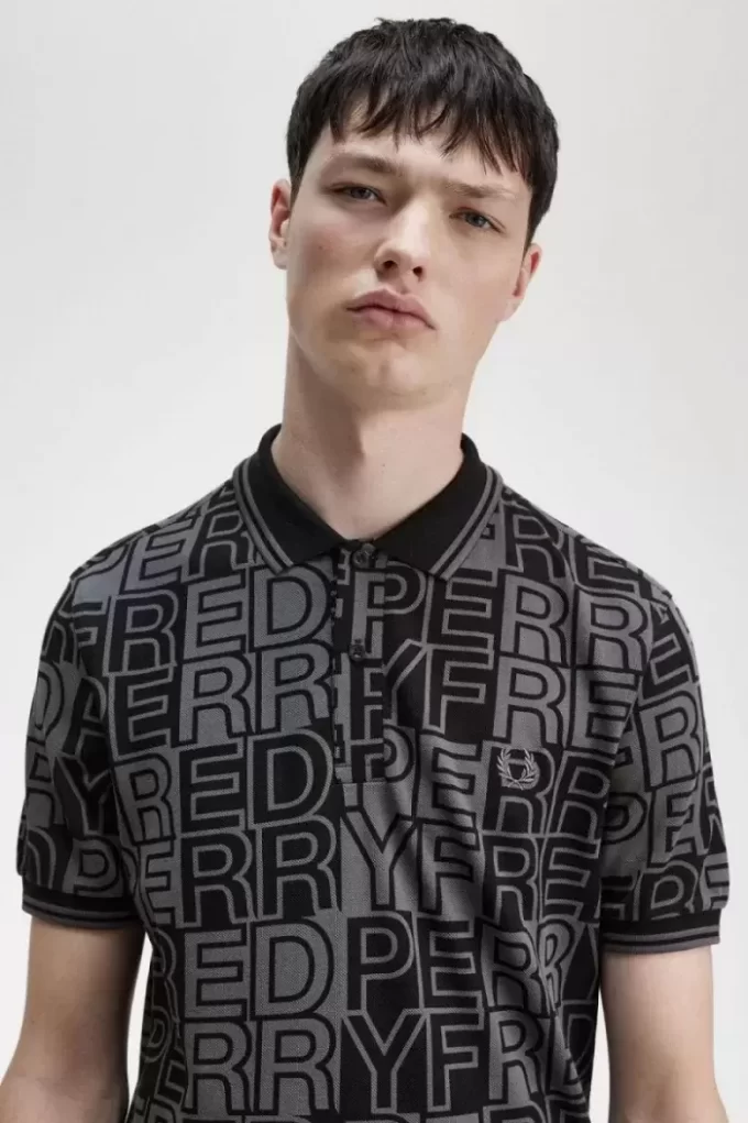 Block Graphic Men’s Polo Shirt Block Graphic Men’s Polo Shirt