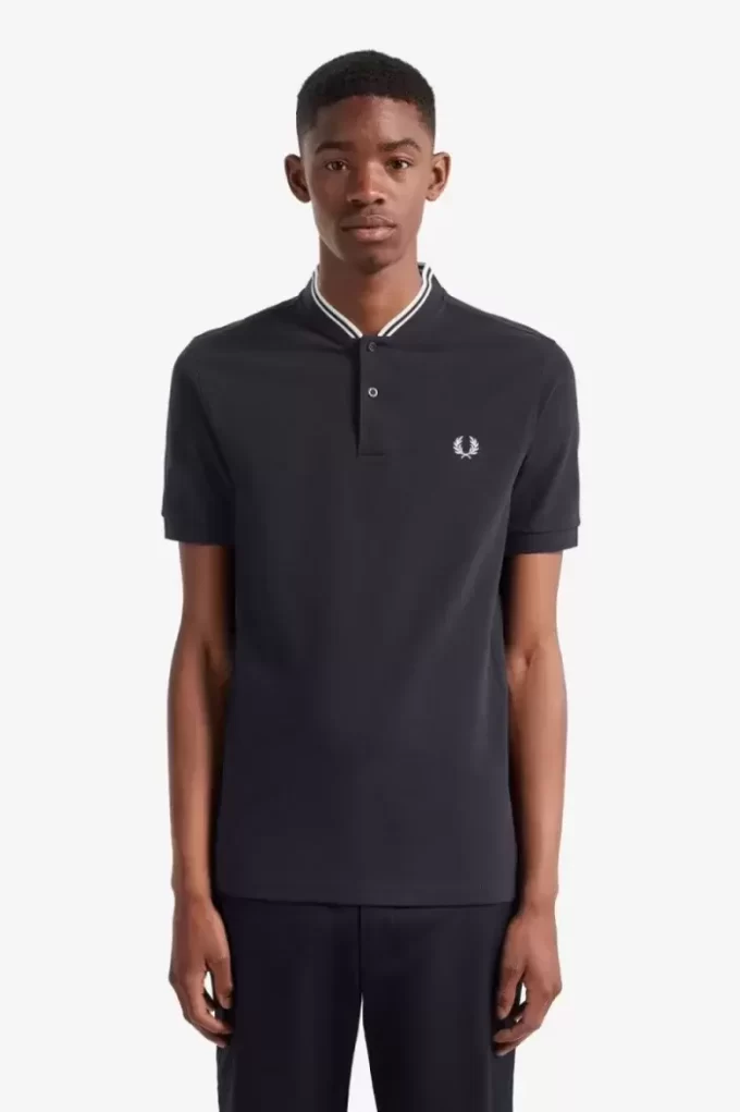 Bomber Collar Men’s Polo Shirt Bomber Collar Men’s Polo Shirt