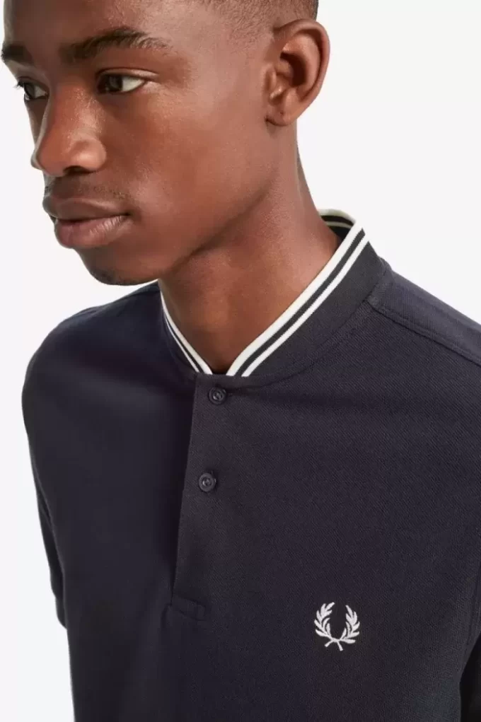 Bomber Collar Men’s Polo Shirt Bomber Collar Men’s Polo Shirt