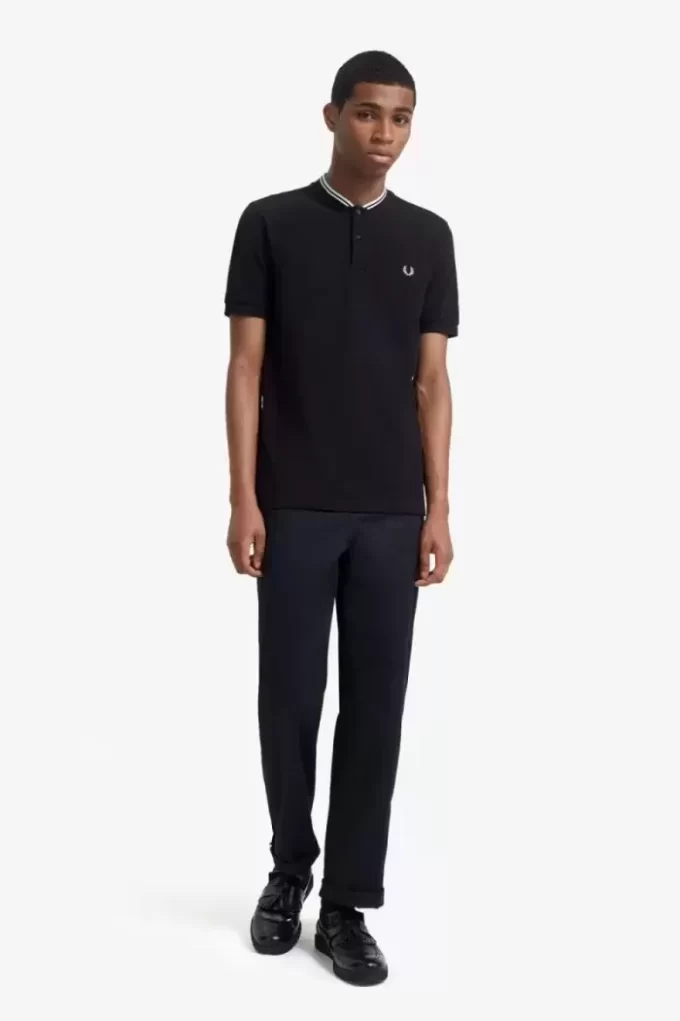 Bomber Collar Men’s Polo Shirt Bomber Collar Men’s Polo Shirt