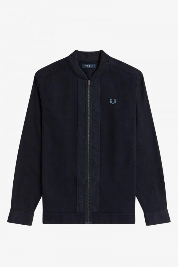 Bomber Neck Zip Through Shirts Bomber Neck Zip Through Shirts