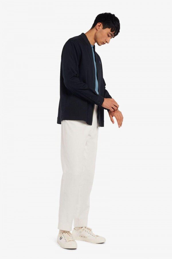 Bomber Neck Zip Through Shirts Bomber Neck Zip Through Shirts