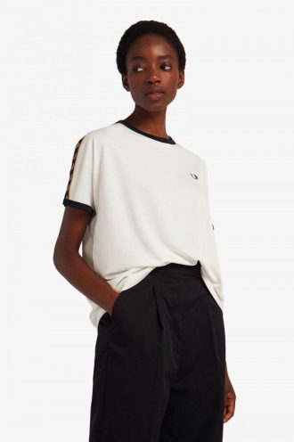 Boxy Taped Ringer T Shirts