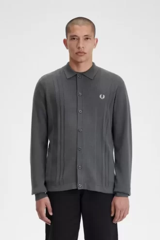 Button Through Knitted Men’s Shirt