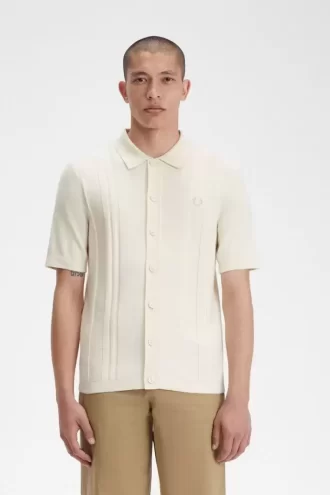 Button Through Knitted Men’s Shirt