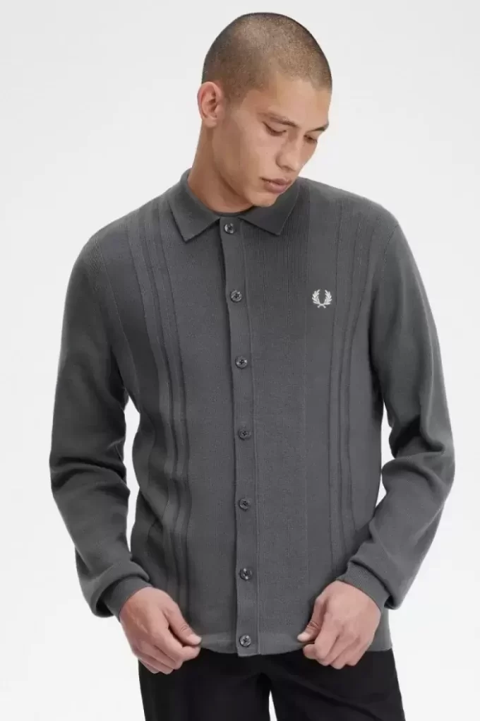 Button Through Knitted Men’s Shirt Button Through Knitted Men’s Shirt