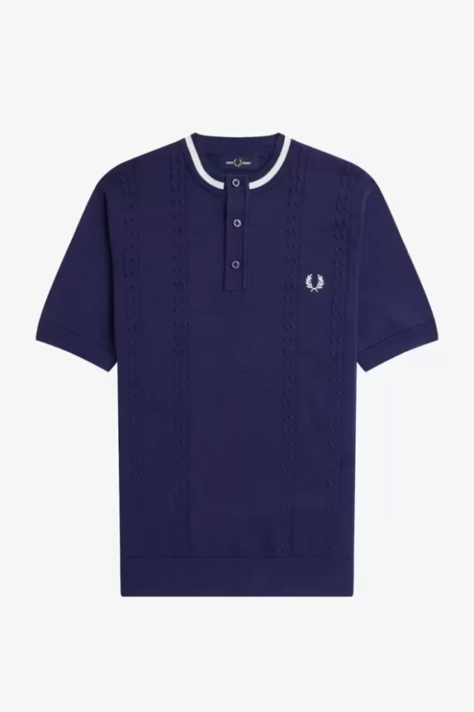 Cable Knit Henley Men’s Shirt Cable Knit Henley Men’s Shirt