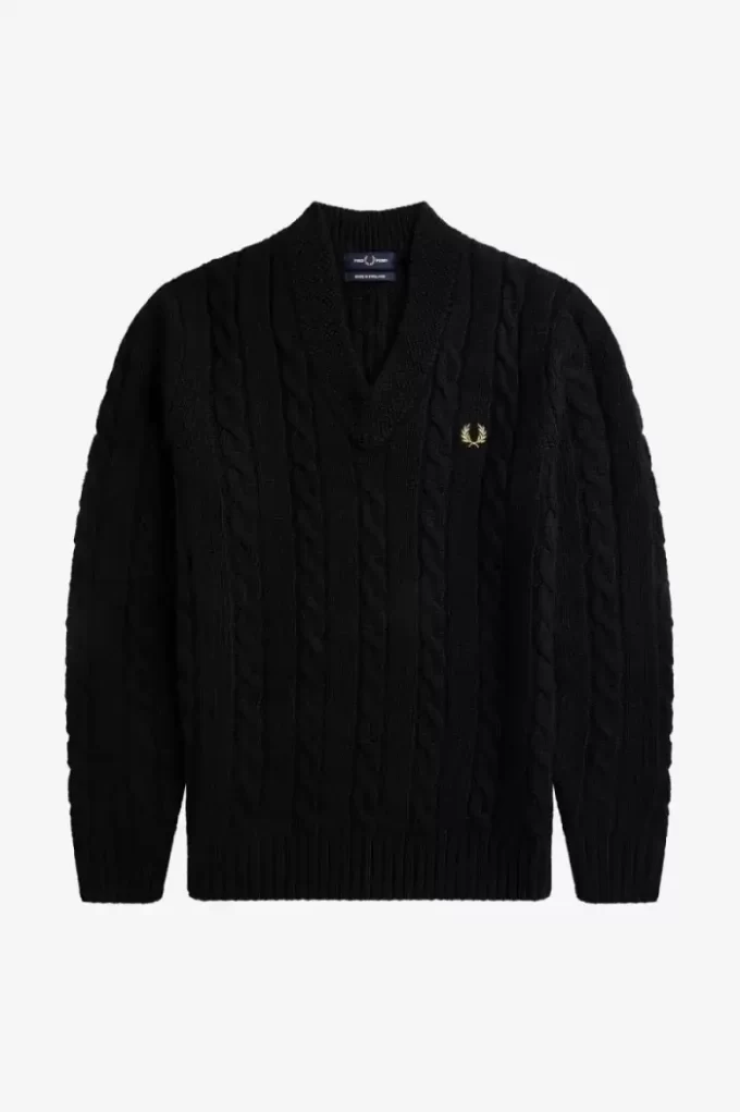 Cable Knit V Neck Men’s Jumper Cable Knit V Neck Men’s Jumper