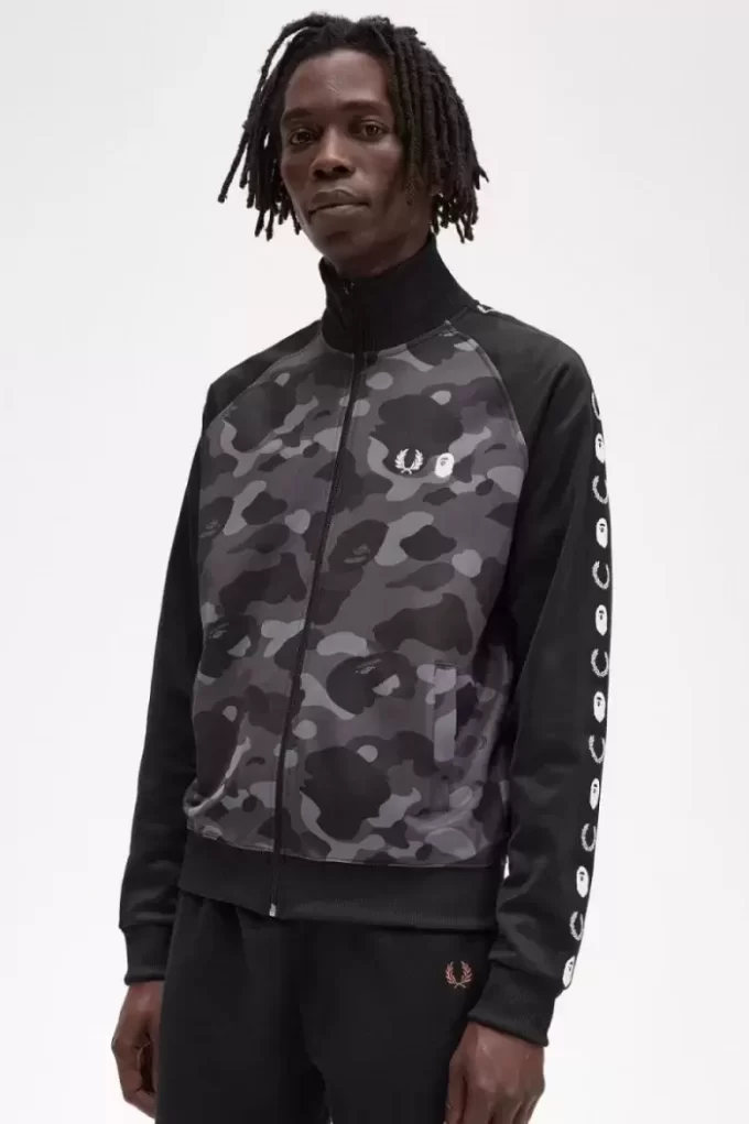 Camouflage Panel Men’s Track Jackets Camouflage Panel Men’s Track Jackets