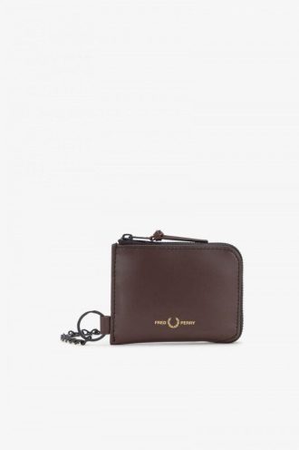 Chain Detail Leather Zip Around Bags Chain Detail Leather Zip Around Bags