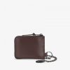 Chain Detail Leather Zip Around Bags Chain Detail Leather Zip Around Bags