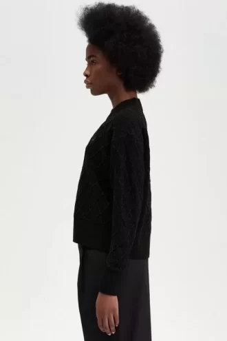 Chenille Grid Women’s Jumper
