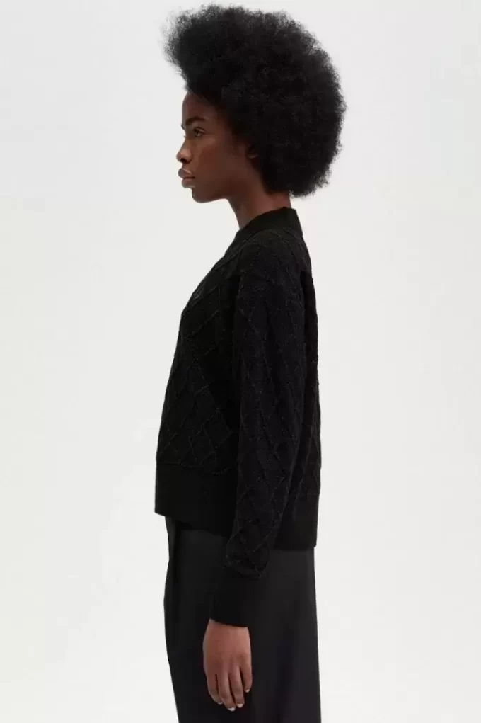 Chenille Grid Women’s Jumper Chenille Grid Women’s Jumper