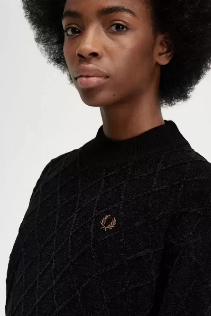 Chenille Grid Women’s Jumper Chenille Grid Women’s Jumper