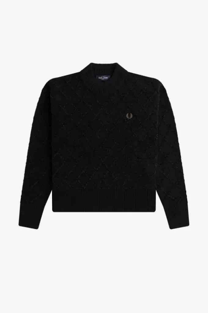 Chenille Grid Women’s Jumper Chenille Grid Women’s Jumper