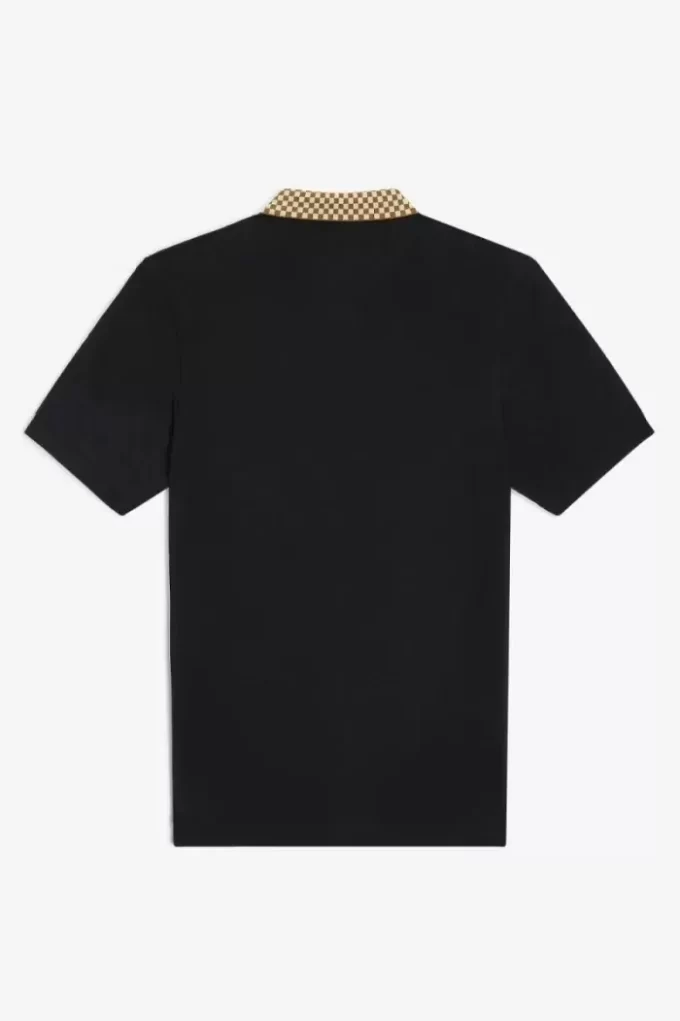Chequerboard Collar Men’s Polo Shirt Chequerboard Collar Men’s Polo Shirt