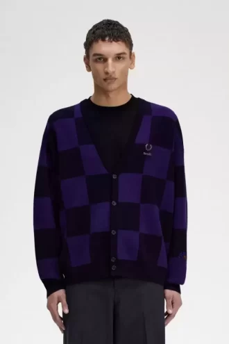 Chequerboard Men’s Cardigan