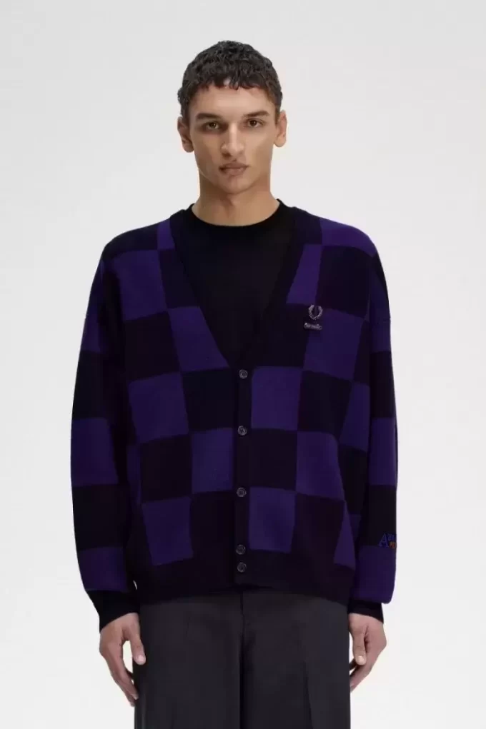 Chequerboard Men’s Cardigan Chequerboard Men’s Cardigan
