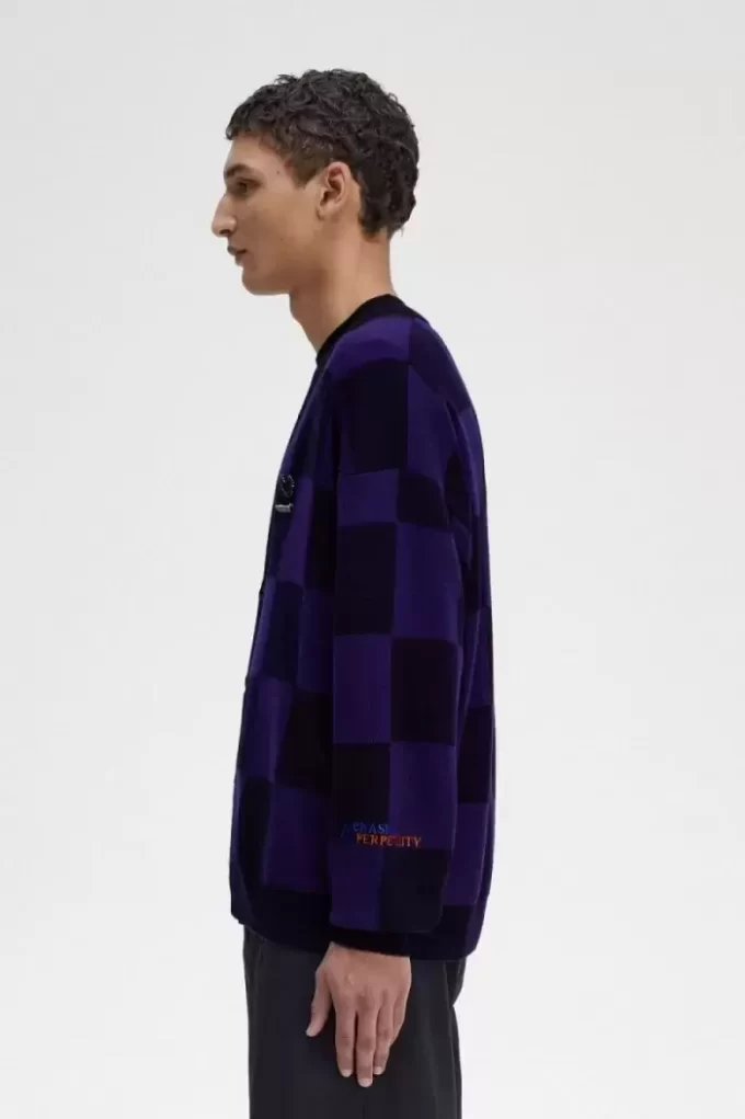 Chequerboard Men’s Cardigan Chequerboard Men’s Cardigan