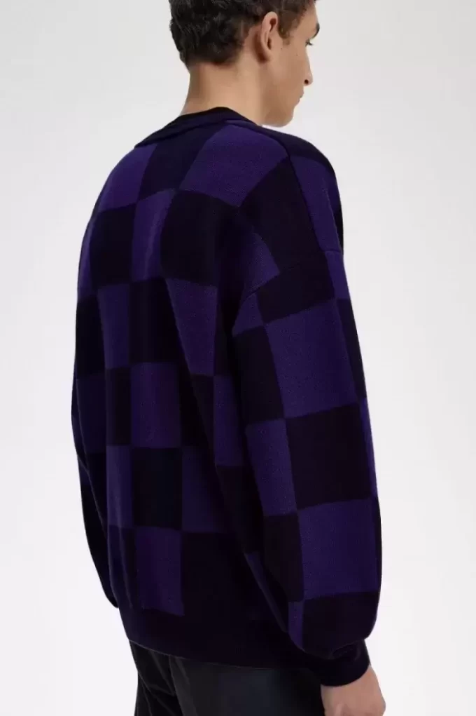 Chequerboard Men’s Cardigan Chequerboard Men’s Cardigan