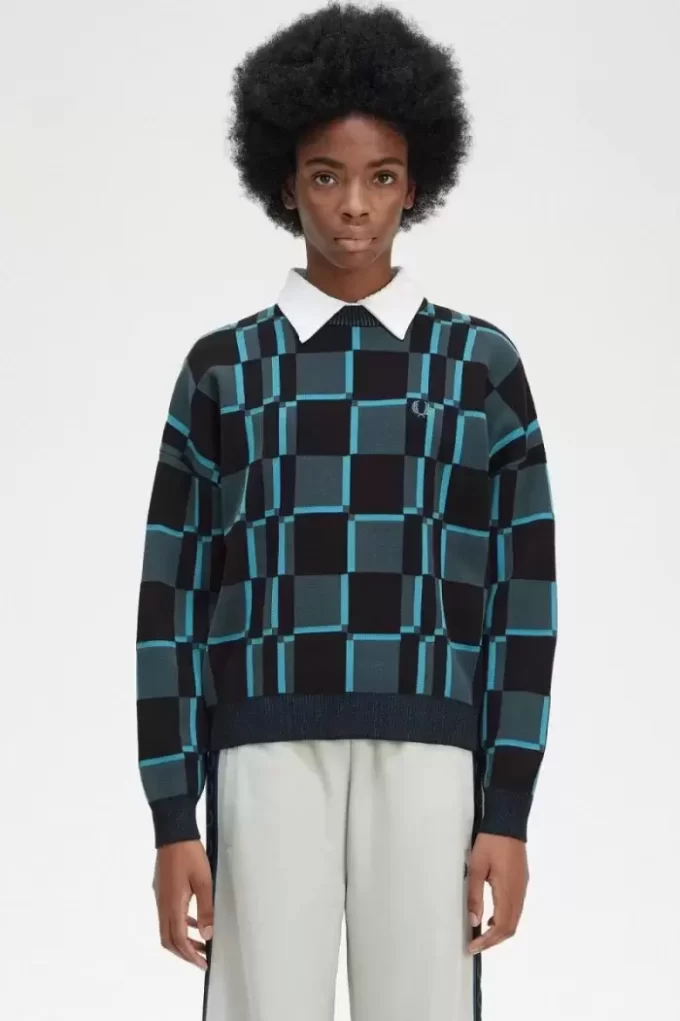 Chequerboard Women’s Jumper Chequerboard Women’s Jumper