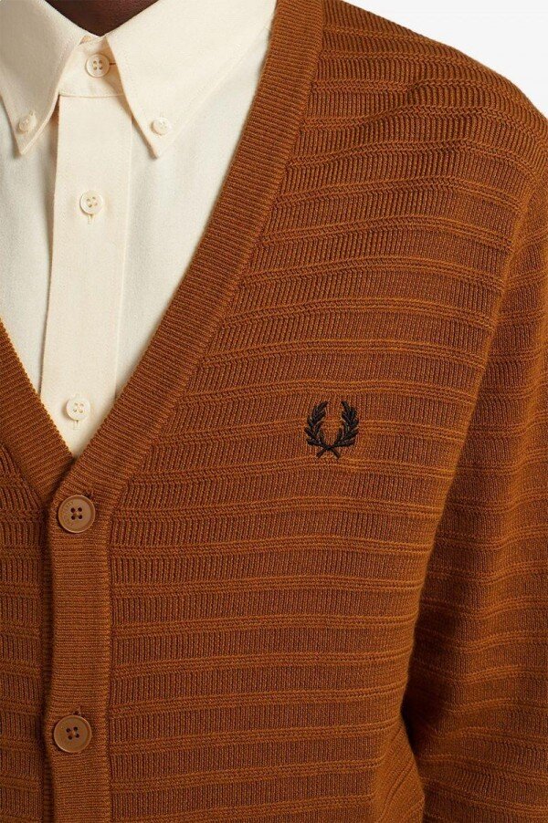 Chevron Textured Cardigan Knitwear Chevron Textured Cardigan Knitwear