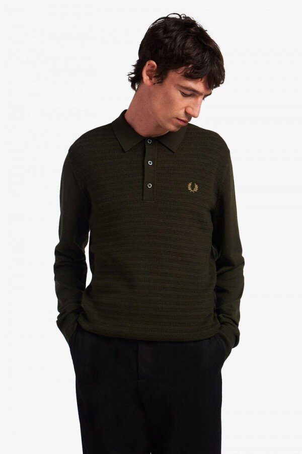 Chevron Textured Knitted Shirts Chevron Textured Knitted Shirts