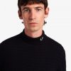 Chevron Textured Roll Neck Jumper Knitwear Chevron Textured Roll Neck Jumper Knitwear