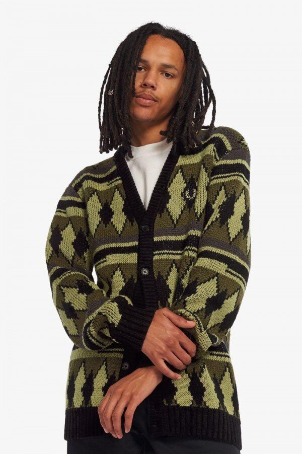 Chunky Jacquard Cardigan Knitwear Chunky Jacquard Cardigan Knitwear