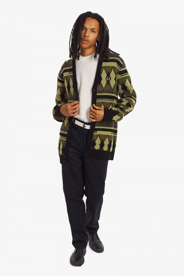 Chunky Jacquard Cardigan Knitwear Chunky Jacquard Cardigan Knitwear