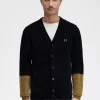 Colour Block Chenille Men’s Cardigan Colour Block Chenille Men’s Cardigan