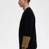 Colour Block Chenille Men’s Cardigan Colour Block Chenille Men’s Cardigan