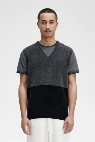 Colour Block Chenille Men’s Tanks