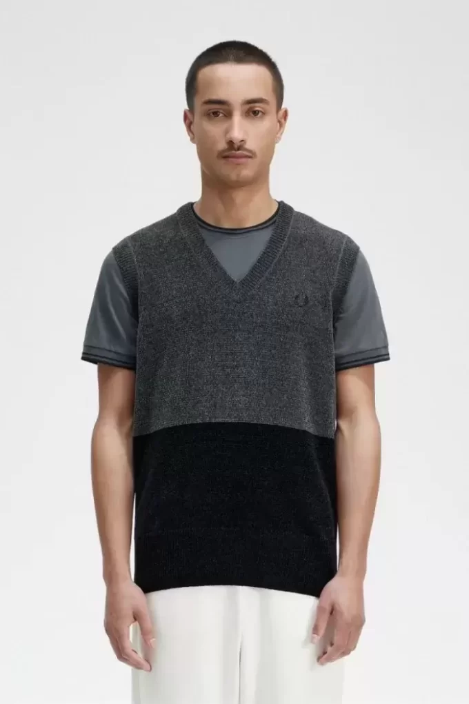 Colour Block Chenille Men’s Tanks Colour Block Chenille Men’s Tanks