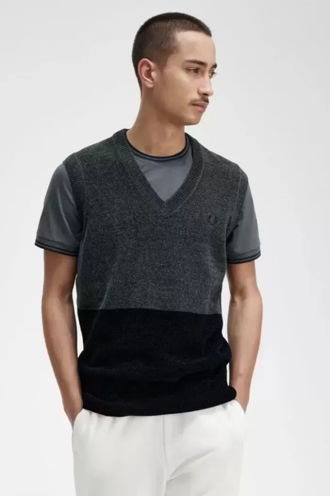 Colour Block Chenille Men’s Tanks Colour Block Chenille Men’s Tanks