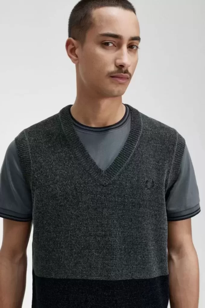 Colour Block Chenille Men’s Tanks Colour Block Chenille Men’s Tanks