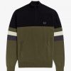 Colour Block Half-Zip Jumper Knitwear Colour Block Half-Zip Jumper Knitwear