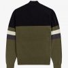 Colour Block Half-Zip Jumper Knitwear Colour Block Half-Zip Jumper Knitwear