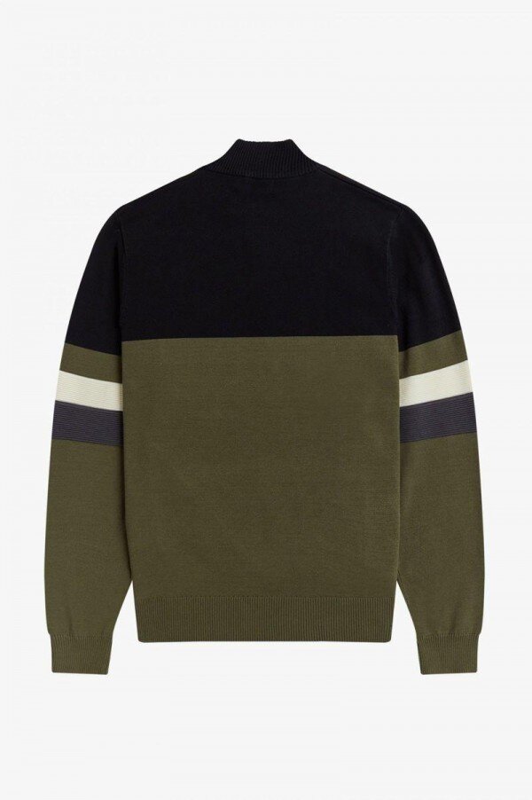 Colour Block Half-Zip Jumper Knitwear Colour Block Half-Zip Jumper Knitwear