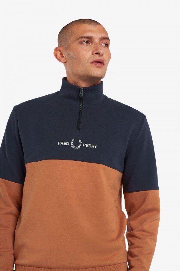 Colour Block Half Zip Sweatshirts Colour Block Half Zip Sweatshirts